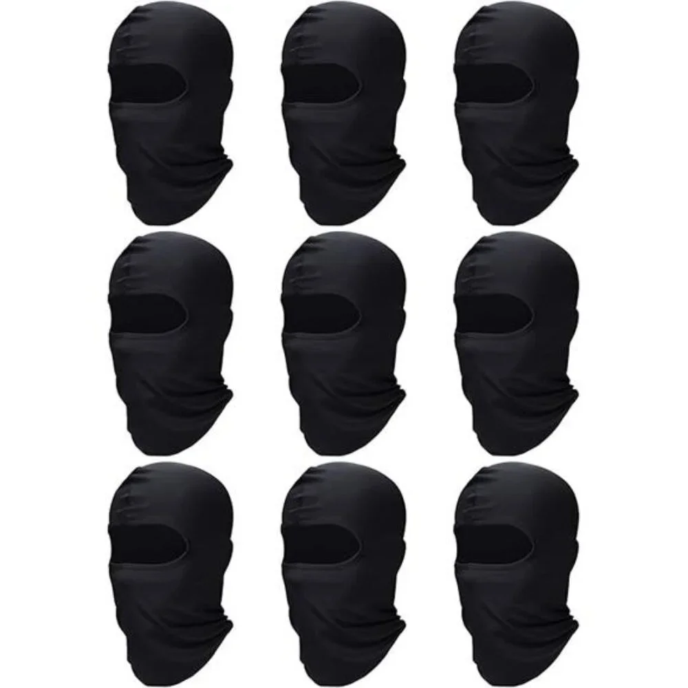 9 Pieces Ski Mask for Men Balaclava Face Mask Summer Face Mask Balaclava Full